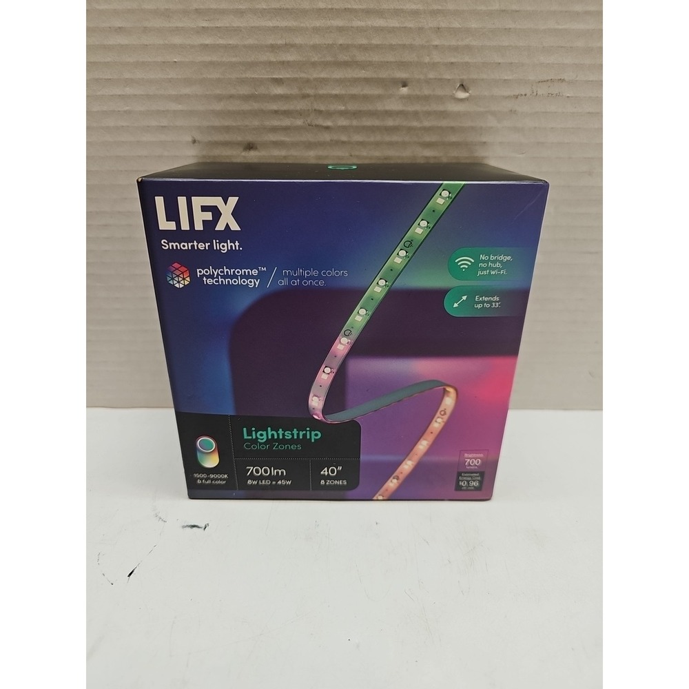 LIFX Smart 40" Lightstrip 8 Color‎ Zones - LZ3TV1MUS (E10032398) New